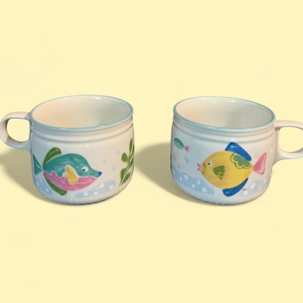 VTG Studio Nova Barrier Reef Coffee Cups Mugs Beach Fish Ocean (KT324)